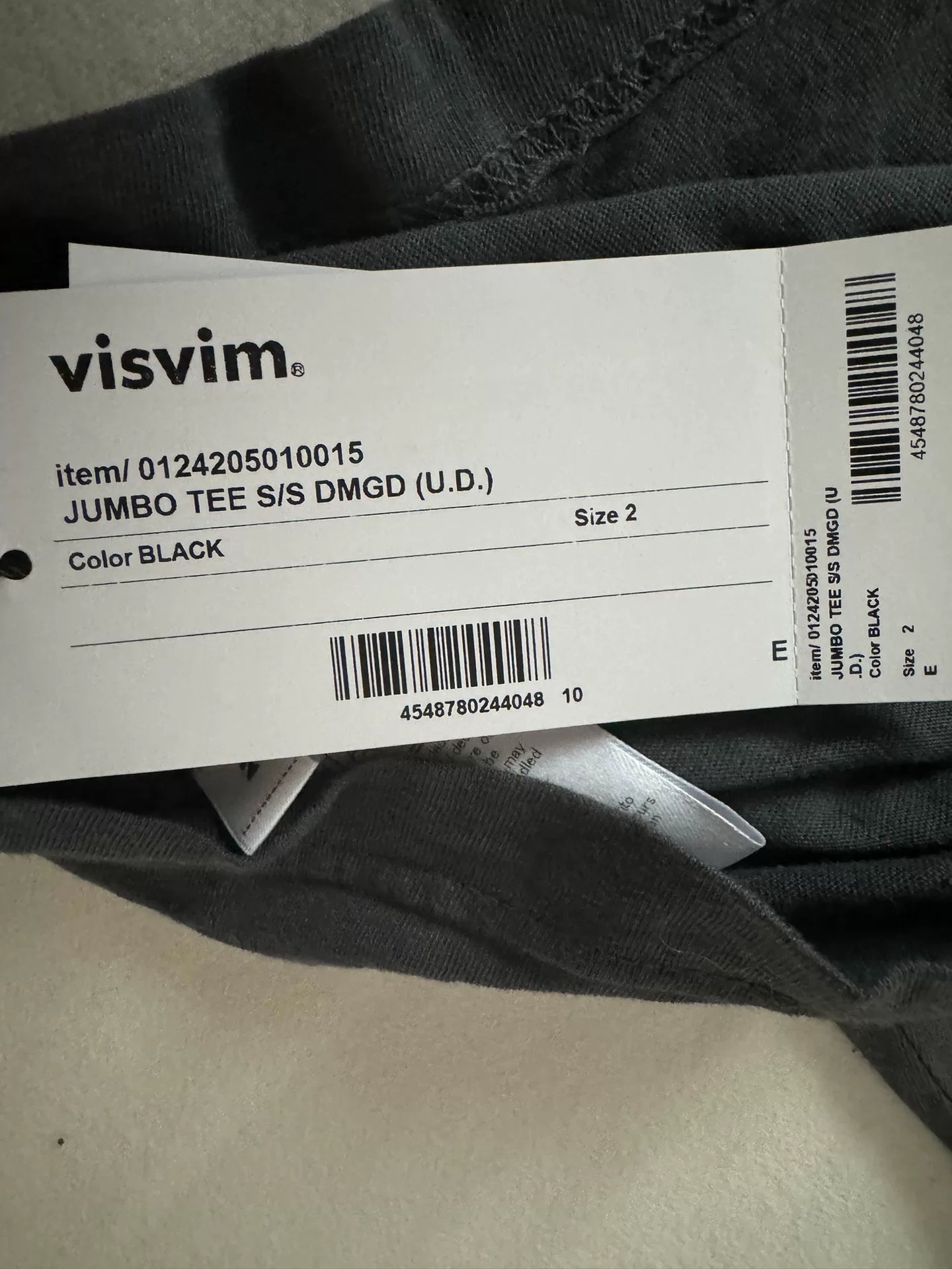 VISVIM 24AW JUMBO TEE S/S DMGD (U.D.)