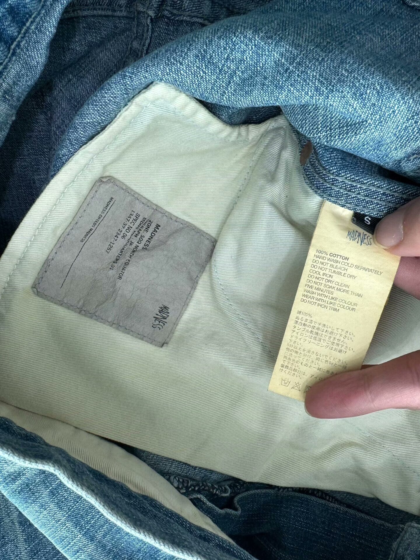 madness double knee denim work pants