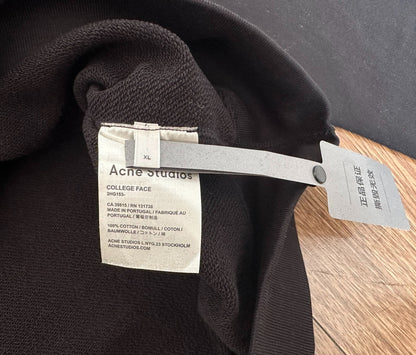 Acne Studios Black Sweatshirt with Smile Face