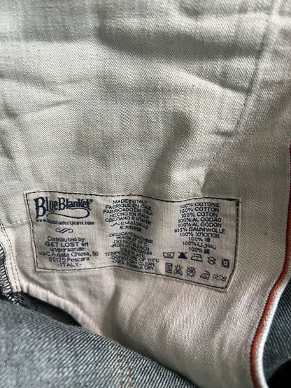 handmade italy 14.75oz blue jeans