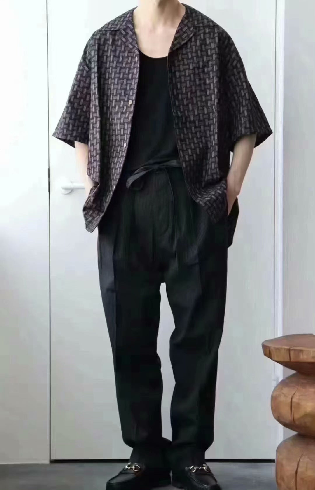 VISVIM 23SS WALLIS S/S KASURI SHIRT