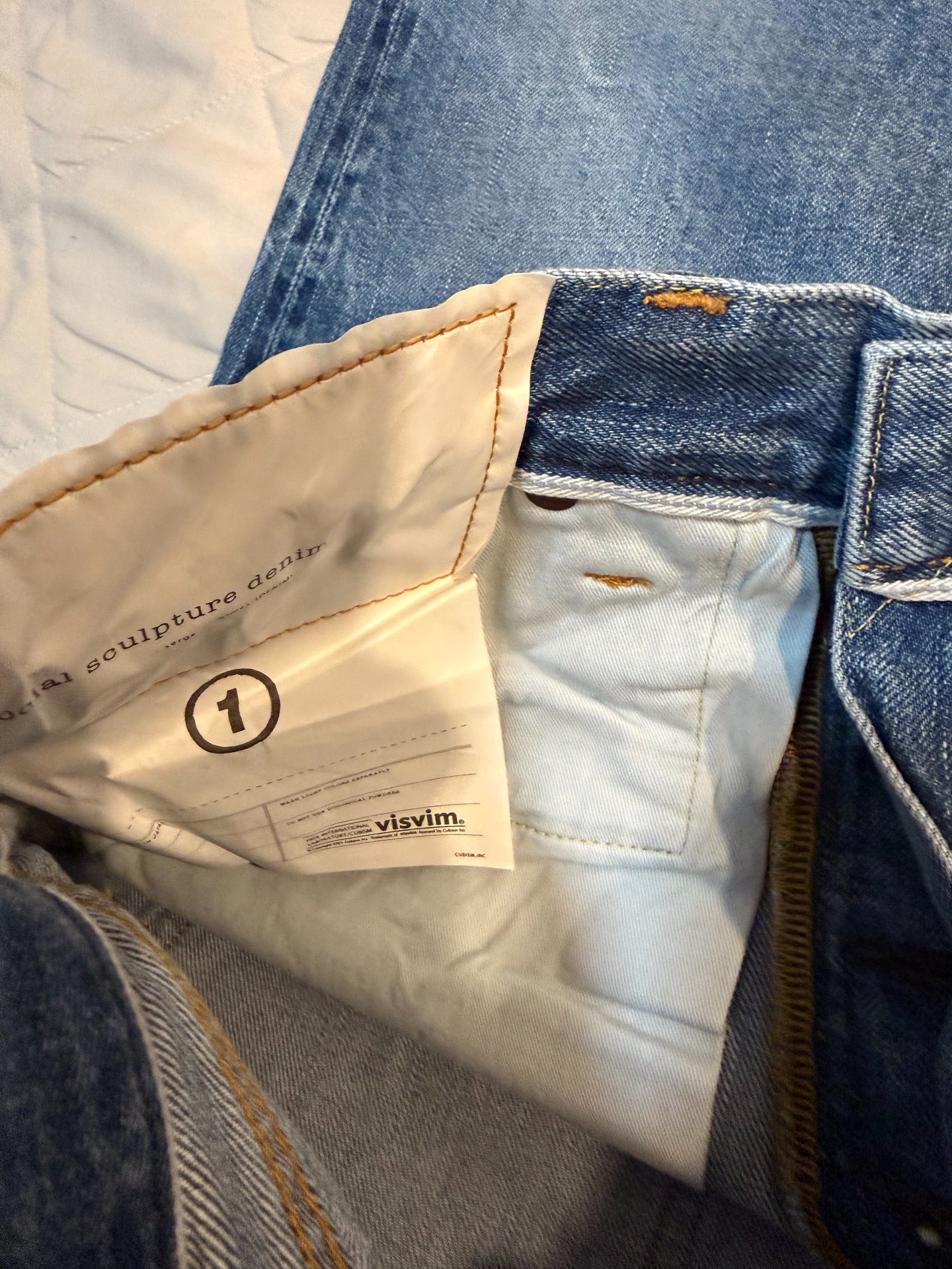 visvim 25SS 11 Dry Blue Paint Jeans