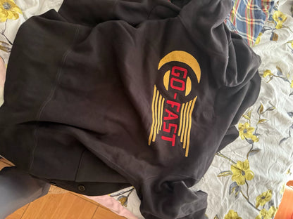 vintage Fleece Lined Motorcycle Cardigan