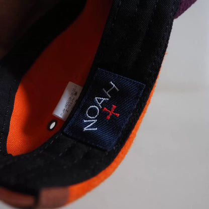 noah multicolor camp cap with leather strap