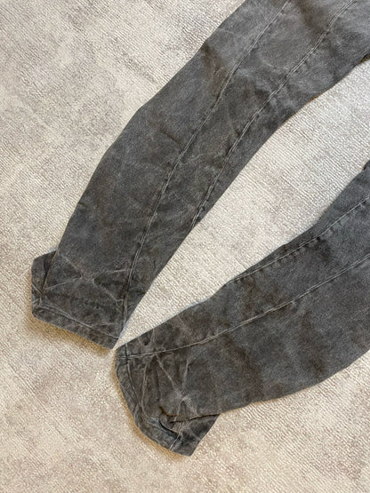 spiraled gray flared pants by julius 7