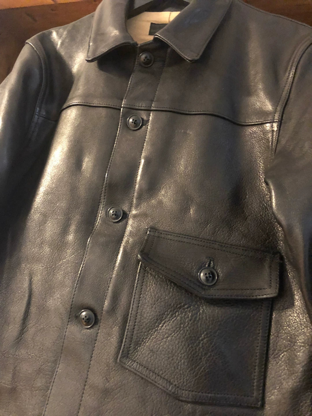 far eastern enthusiast classic leather jacket