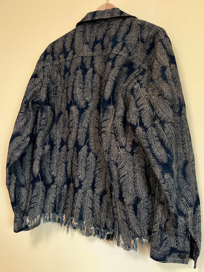 Kapital Feather Print Denim Jacket