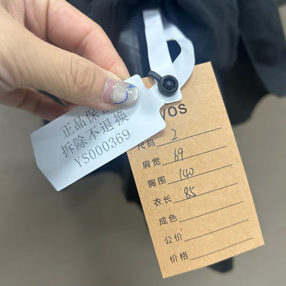 balenciaga black gray short sleeve top