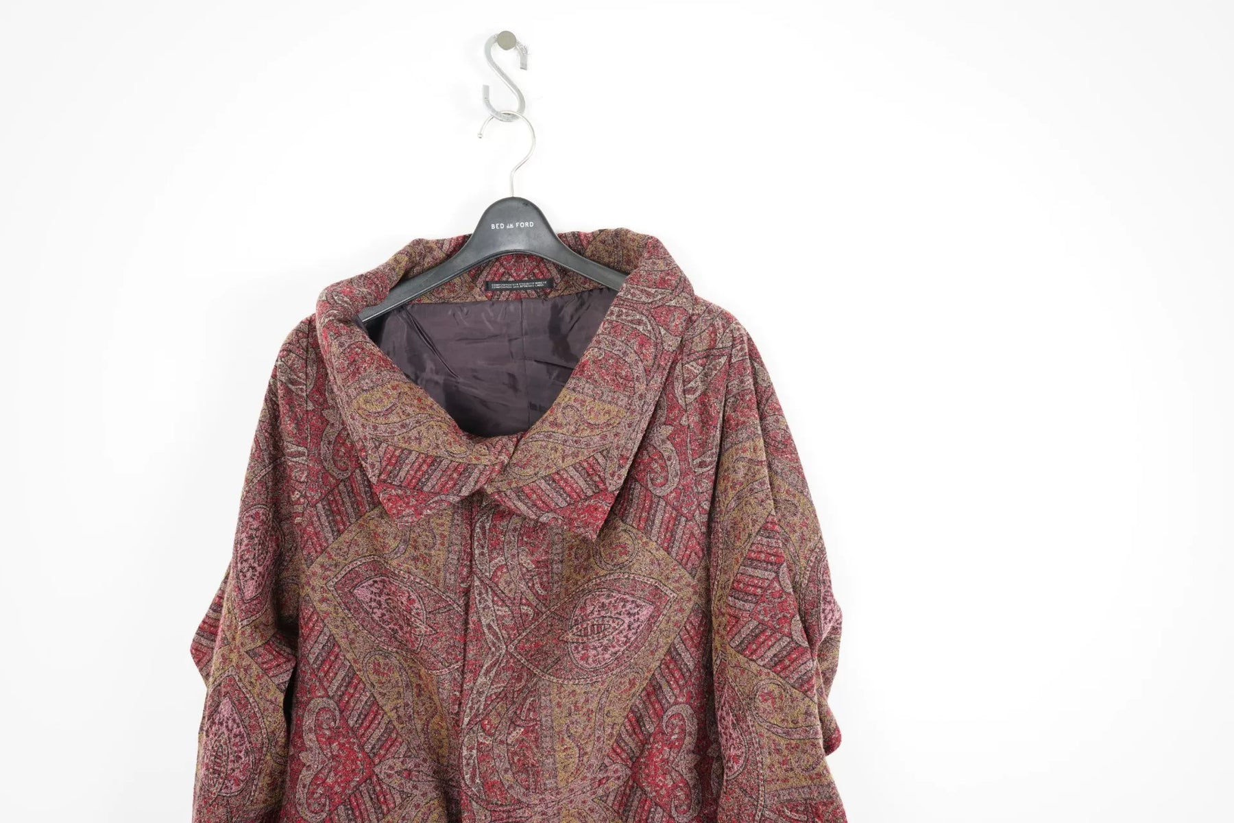 Yohji Yamamoto Embroidered Cloak Coat