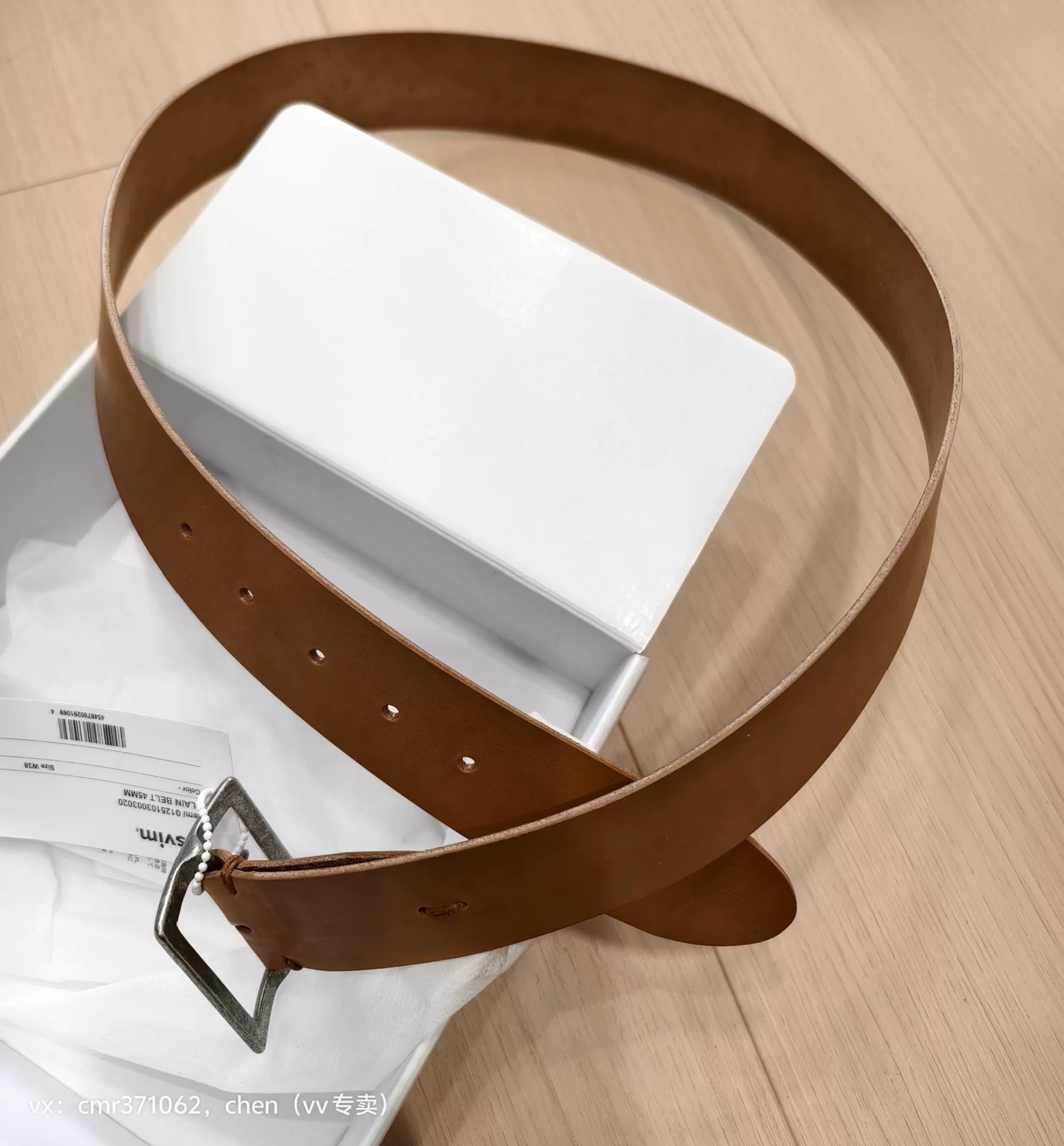 VISVIM 25SS PLAIN BELT 45MM