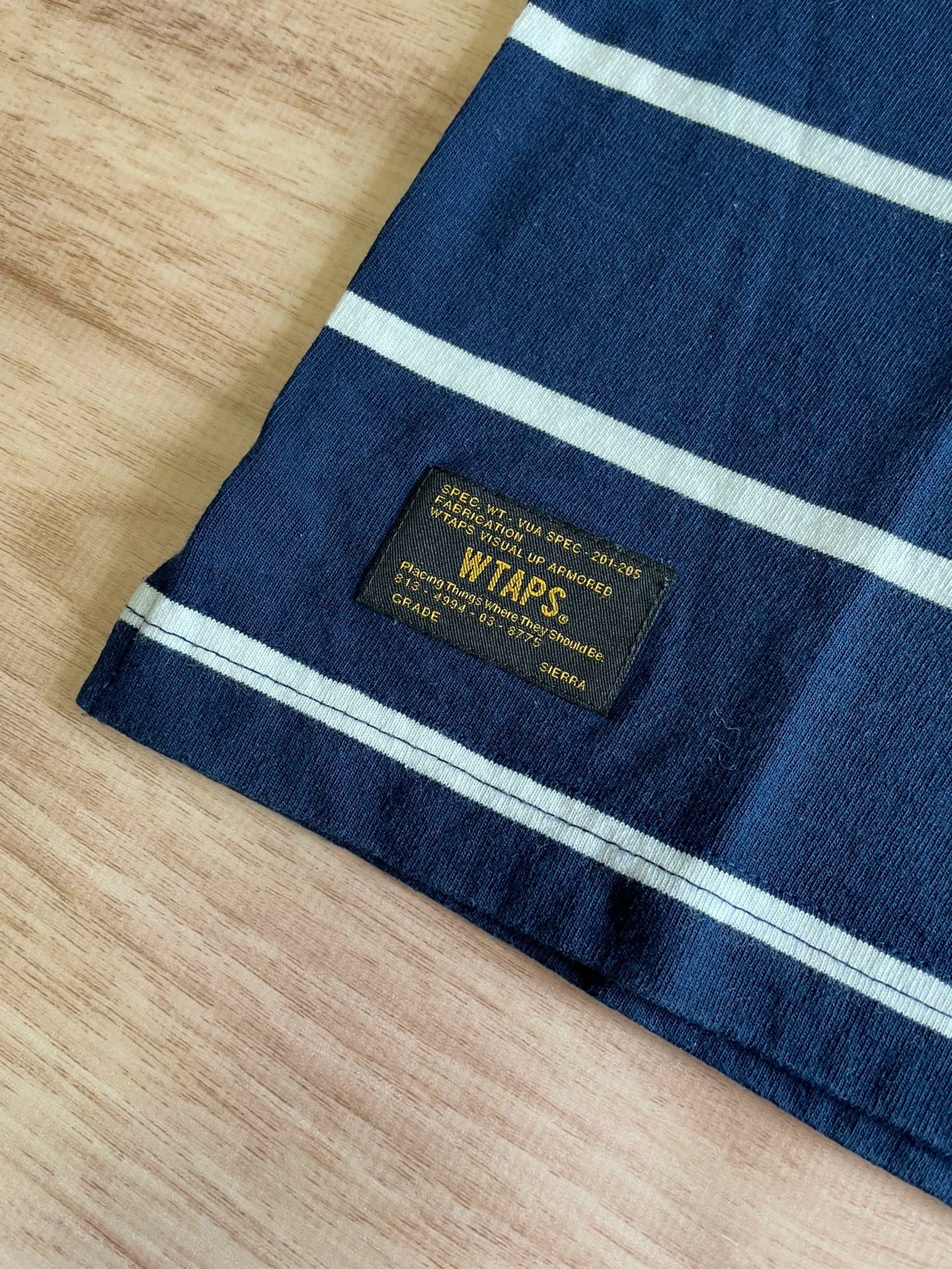 WTAPS VASQUE Stripe Crew Neck L/S Tee