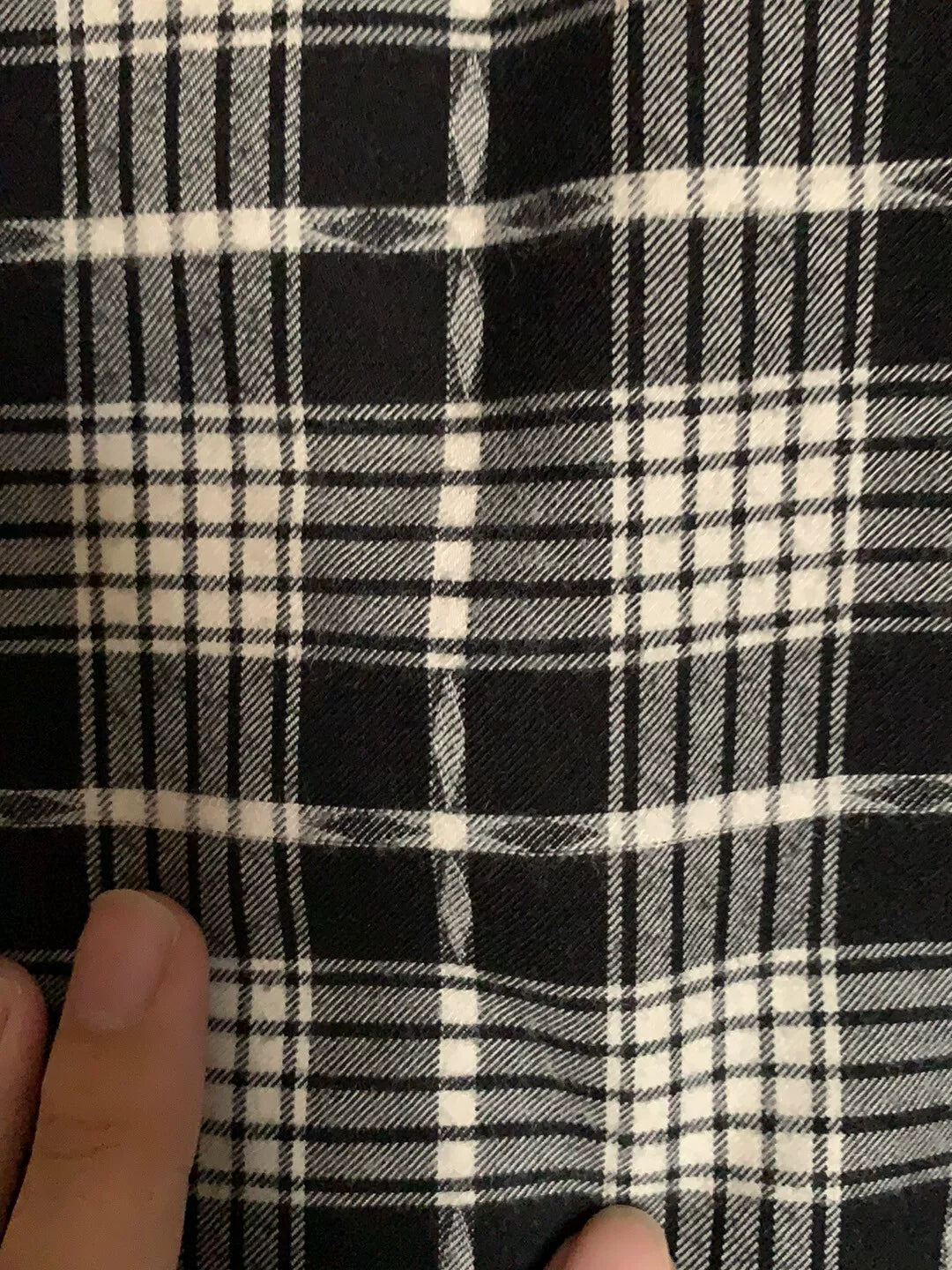 Saint Laurent Black White Plaid Shirt