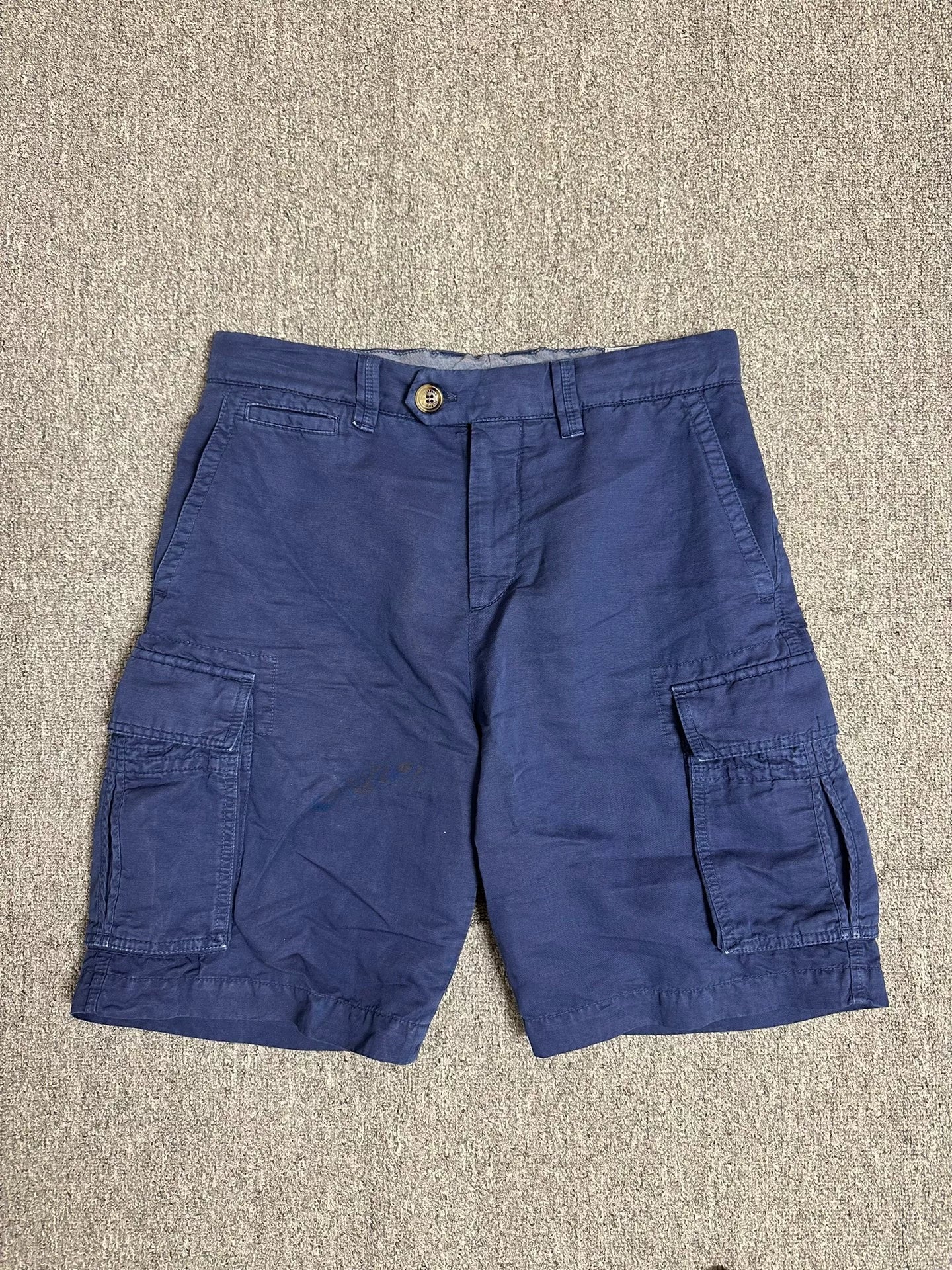 Brunello Cucinelli 25 Linen Blend Blue Casual Shorts