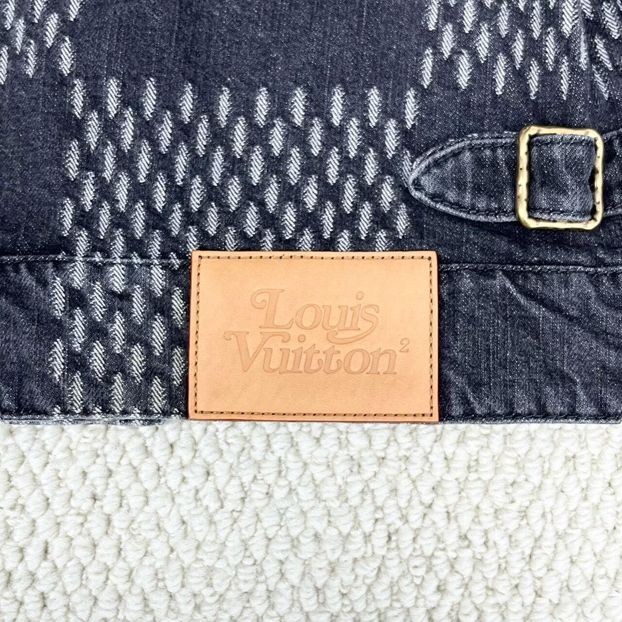 louis vuitton x nigo black denim jacket