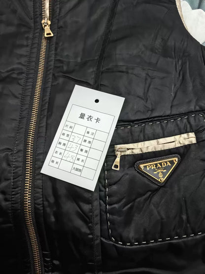 Prada Metal Triangle Cotton Vest