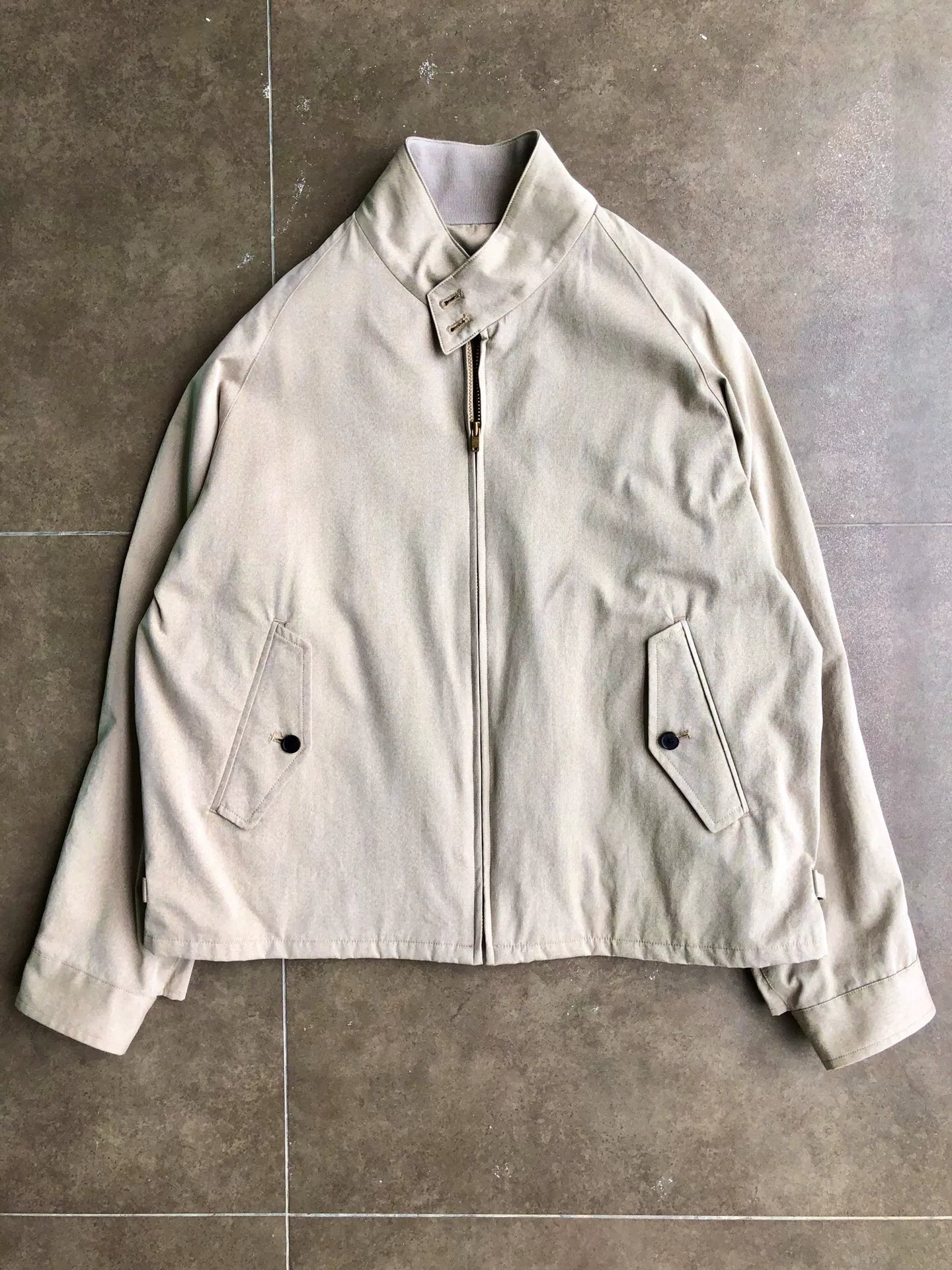A.PRESSE Beige Driving Jacket Size 1