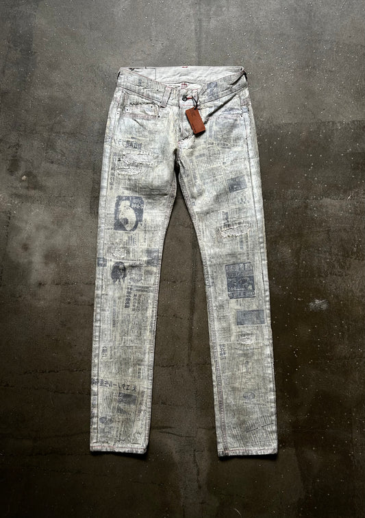 Diamond Dogs Wax Coated Denim Pants