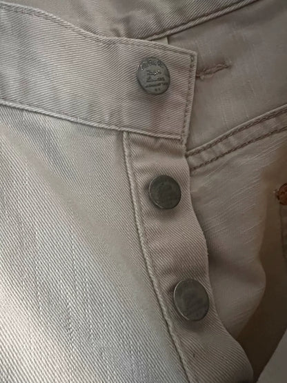 RRL Double RL Gray White Denim Pants