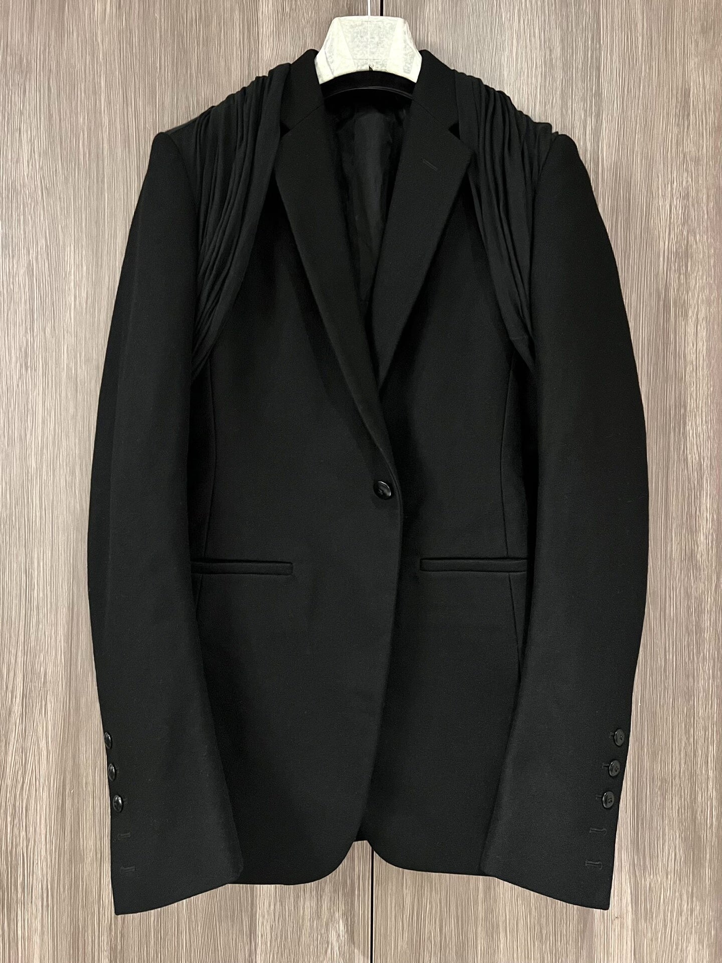 Rick Owens Black Tailored Suit Jacket