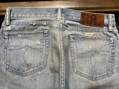 vintage distressed denim jeans by RRL