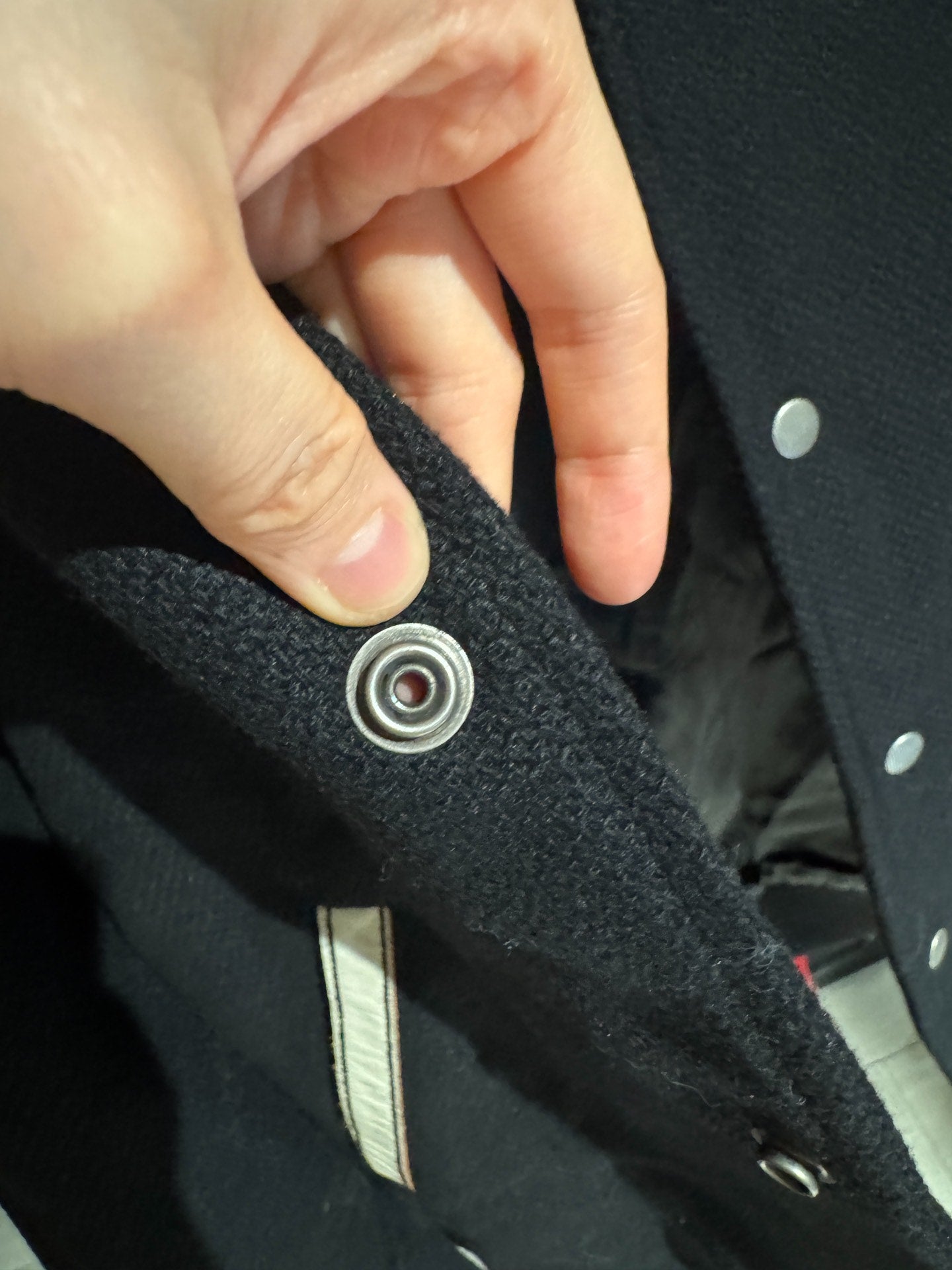 Saint Laurent Black Varsity Jacket