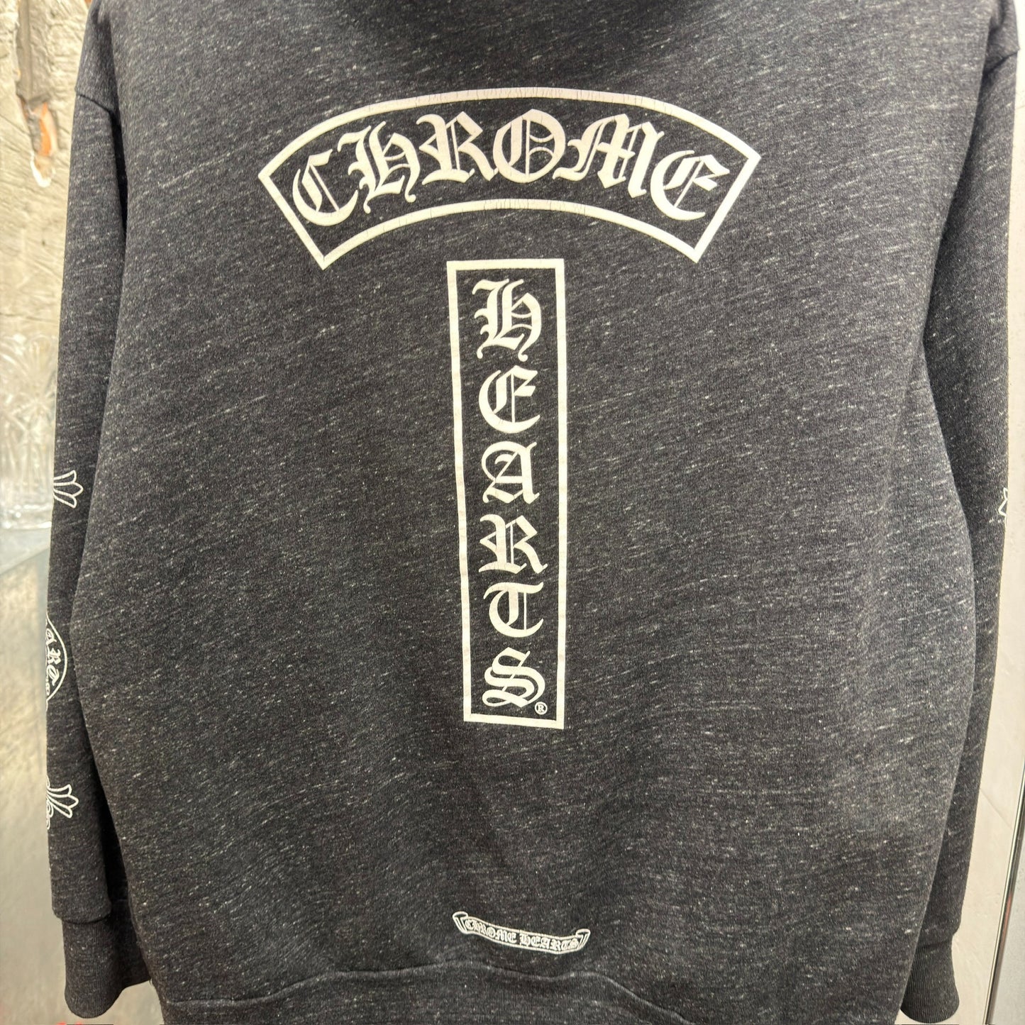 Chrome Hearts Black Gray T-bar Zipper Jacket