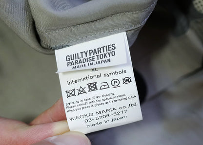 wacko maria ss hawaiian shirt in gray