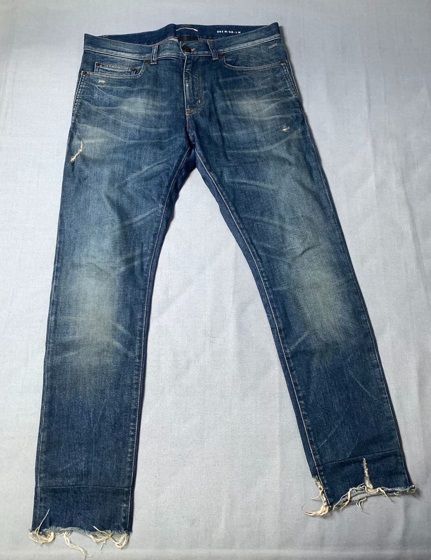Saint Laurent Hedi Slimane Ripped Jeans
