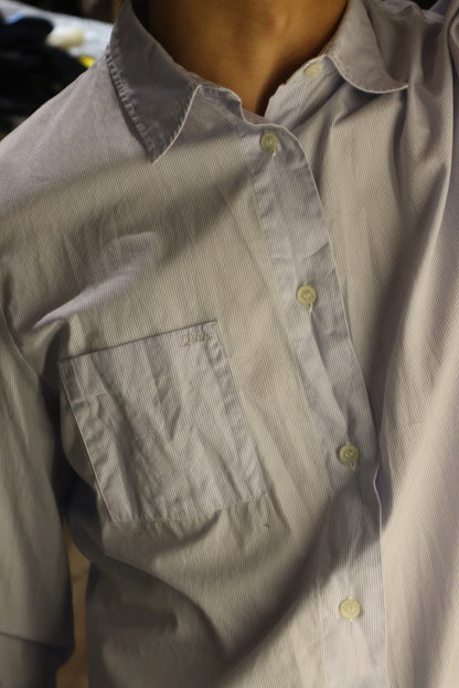 alexander mcqueen striped embroidered shirt