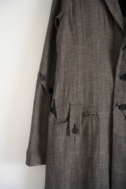 Yohji Yamamoto 24SS Houndstooth Coat