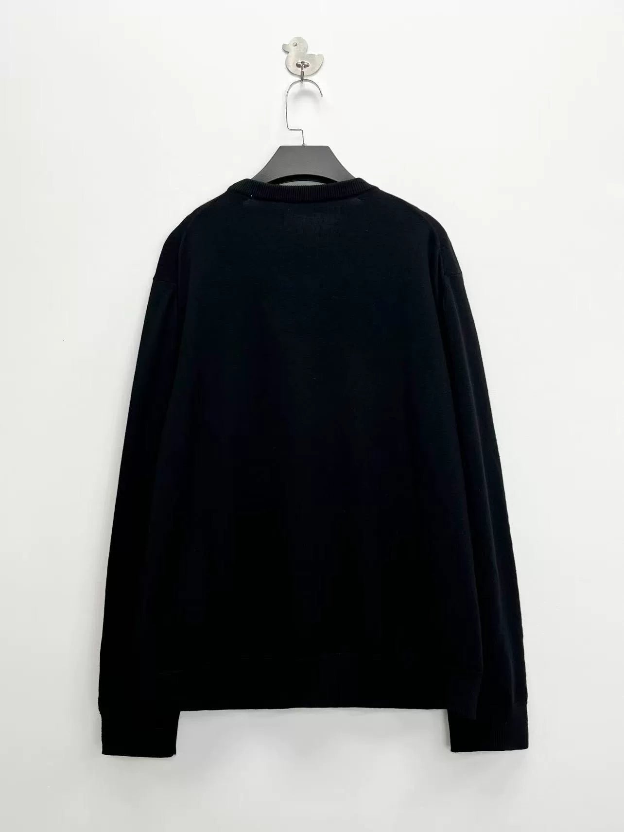 Dolce&Gabbana Black Embellished Crown Sweater