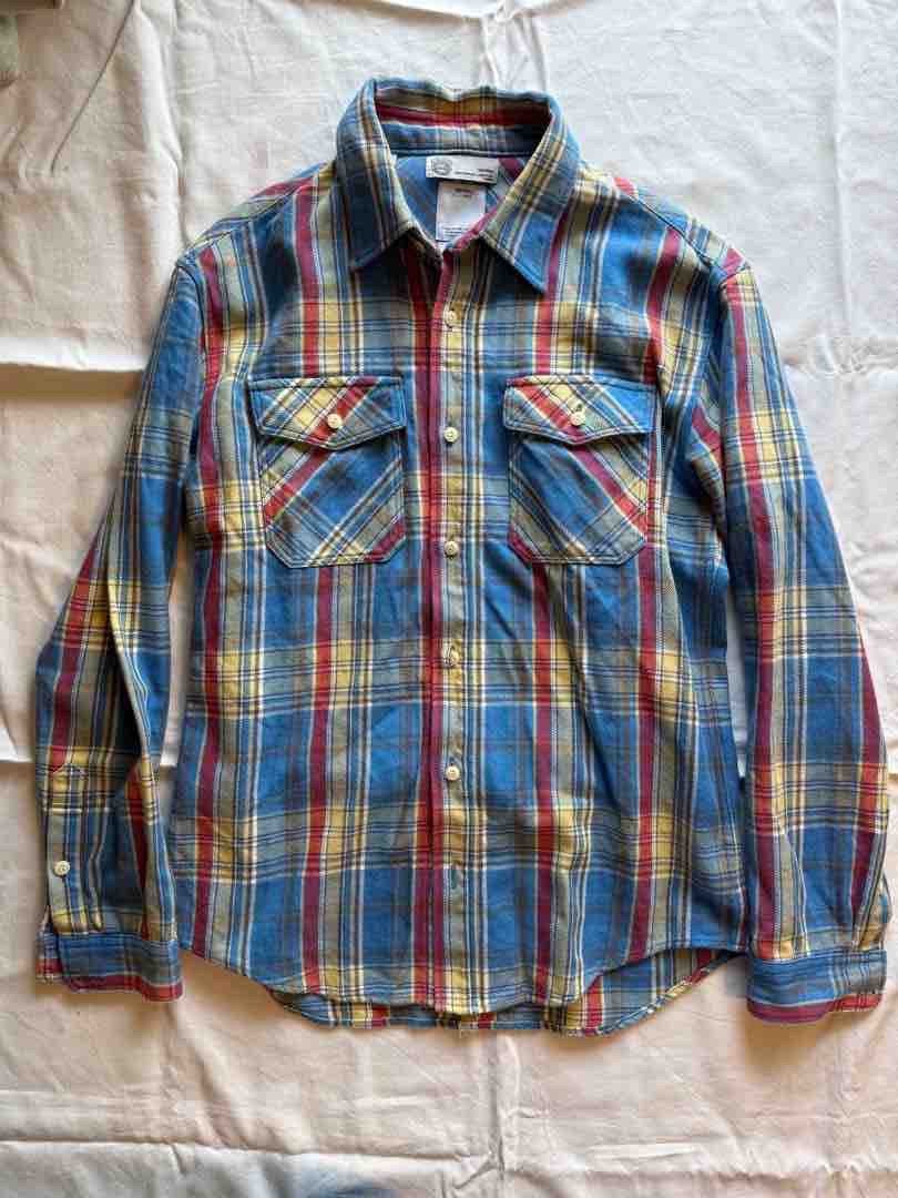 visvim plaid shirt size S