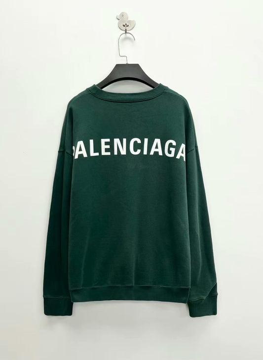 vintage green balenciaga logo sweatshirt