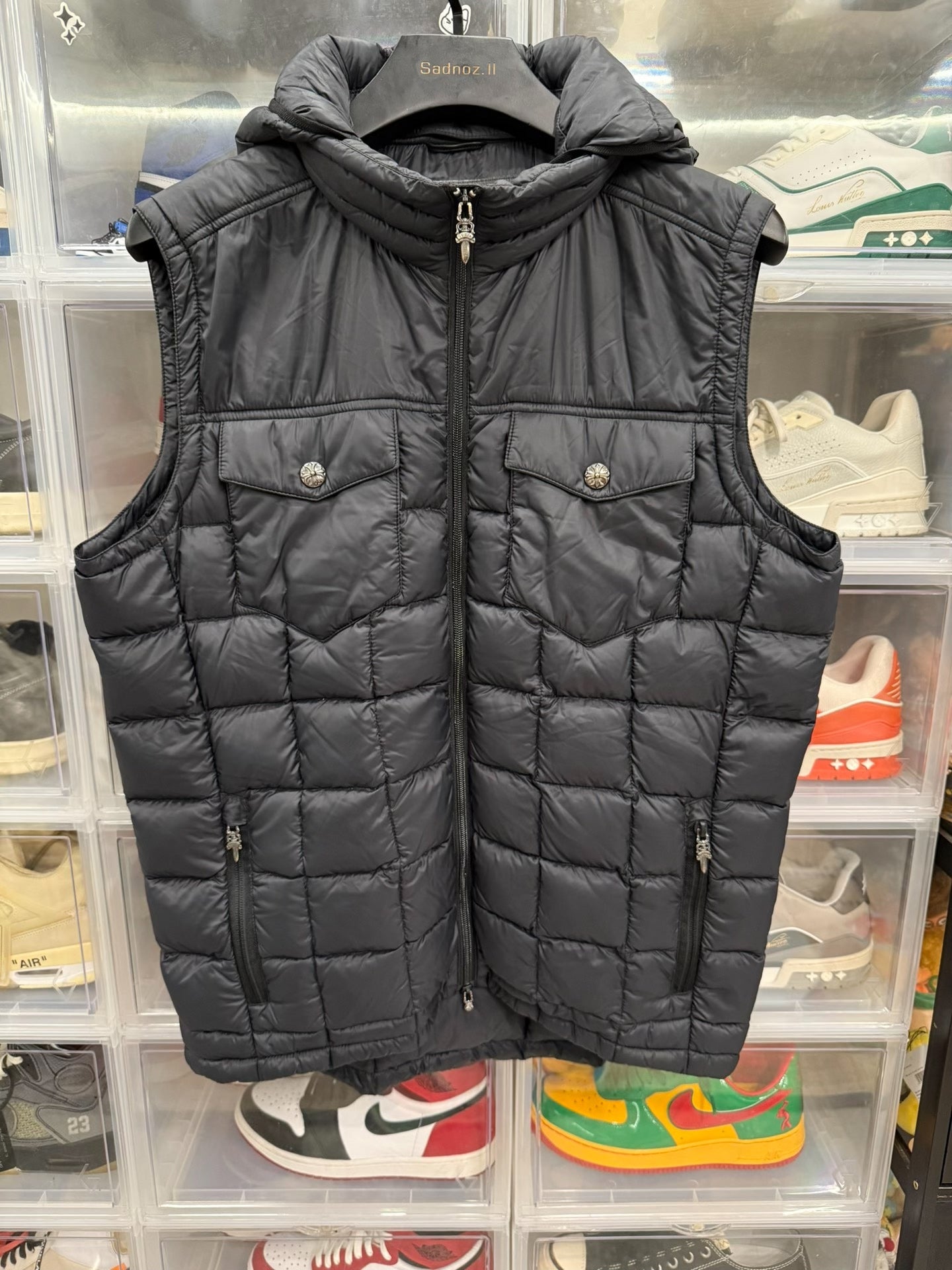 Chrome Hearts Sword Zip Down Vest