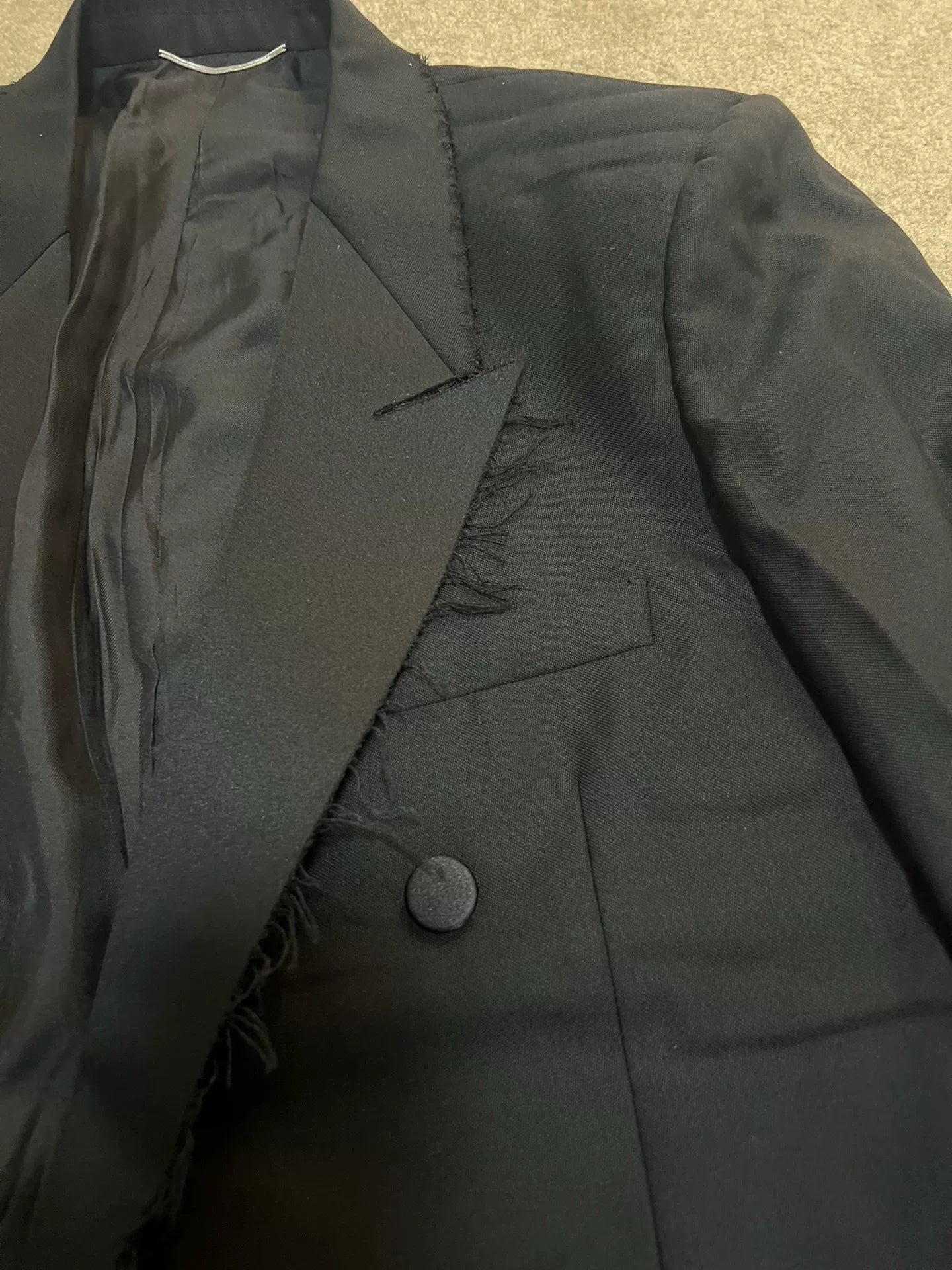 Saint Laurent Black Double-Breasted Blazer