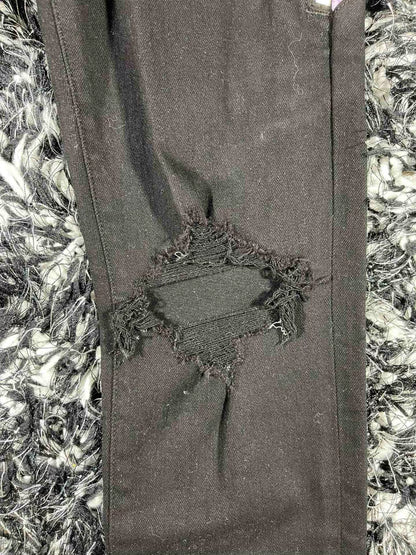 amiri watercolor half track jean