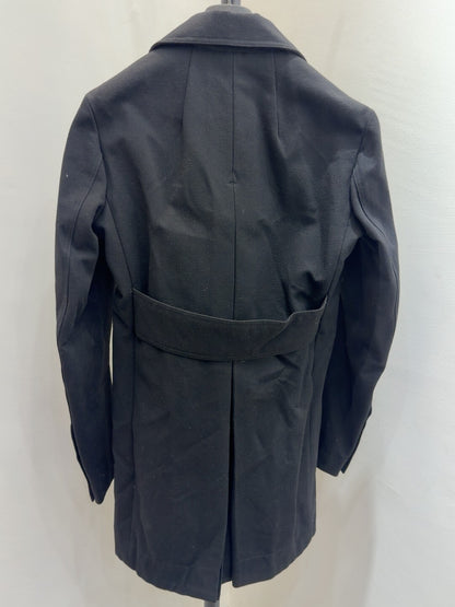 Rick Owens Black Wool Double-Breasted Coat