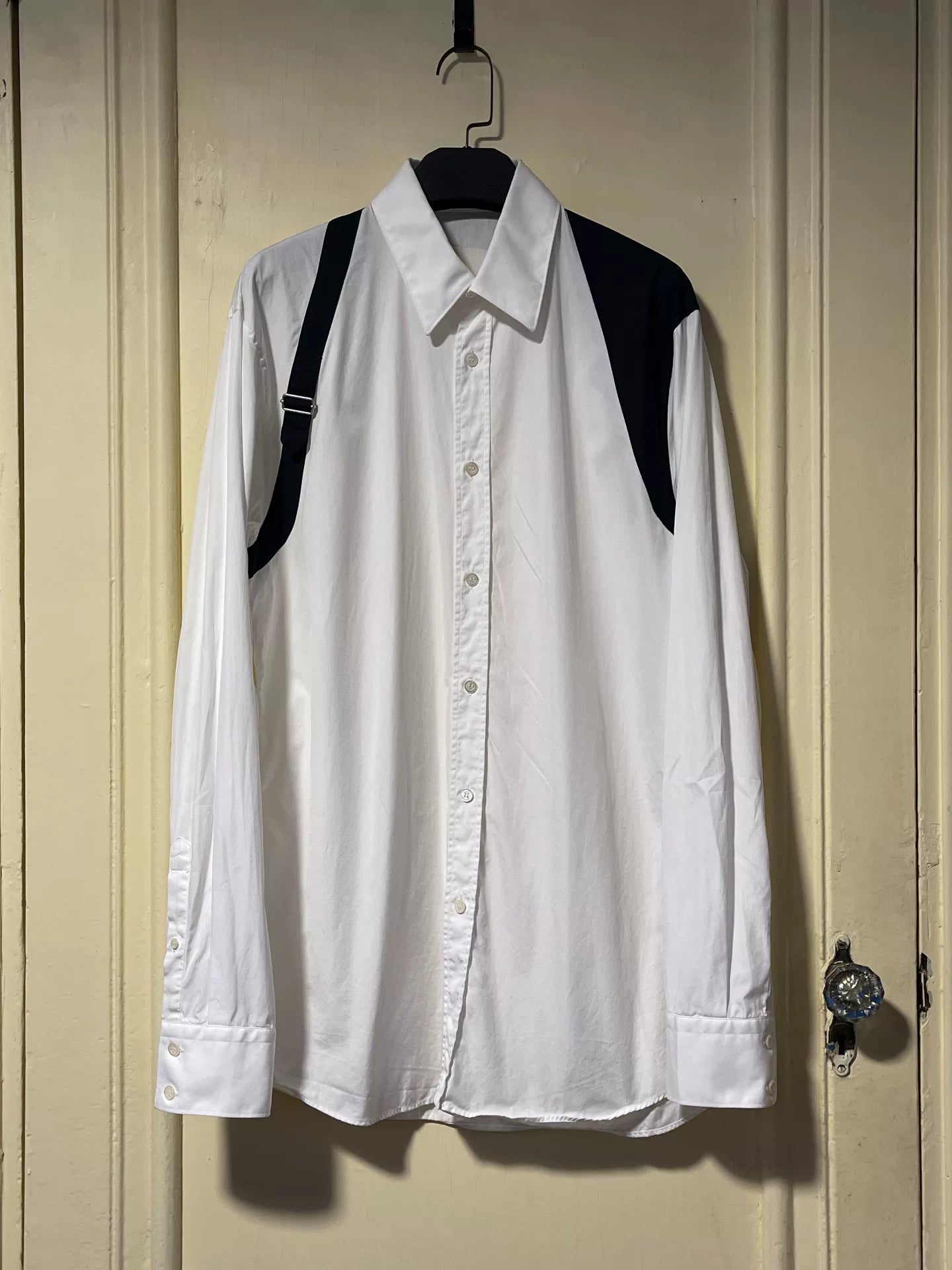 alexander mcqueen men's harness shirt