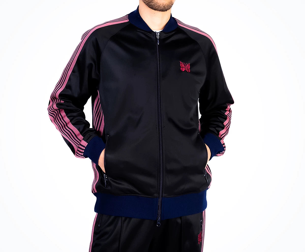 Needles Black and Pink Track Jacket