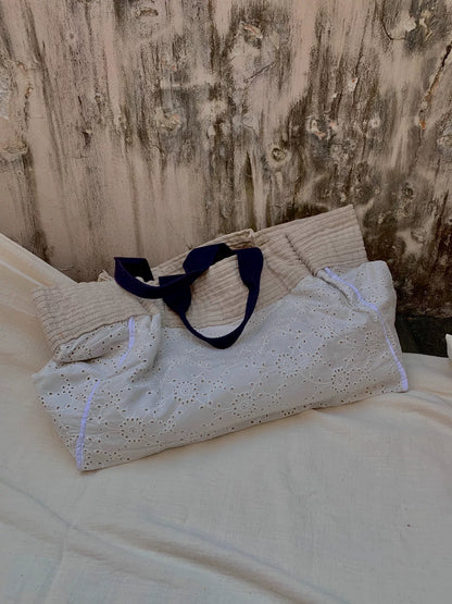 Comme des Garcons 05s Tricot Oversized Linen Tote