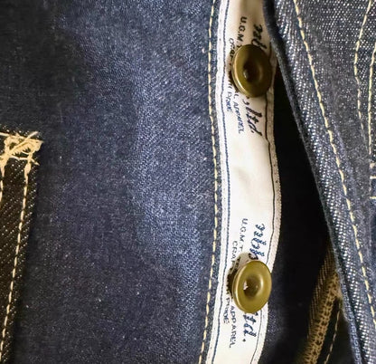 Neighborhood Raw Denim Patchwork Jeans