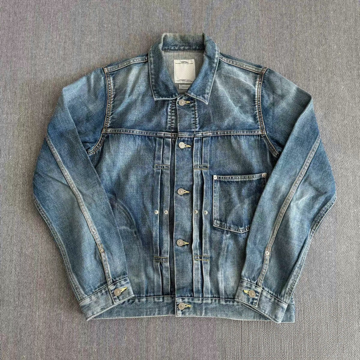 Visvim 16AW Chore Damaged Denim Jacket