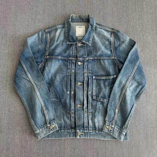 Visvim 16AW Chore Damaged Denim Jacket