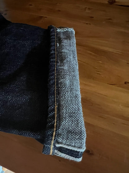 Denim Bridge Straight-Leg High-Waist Jeans