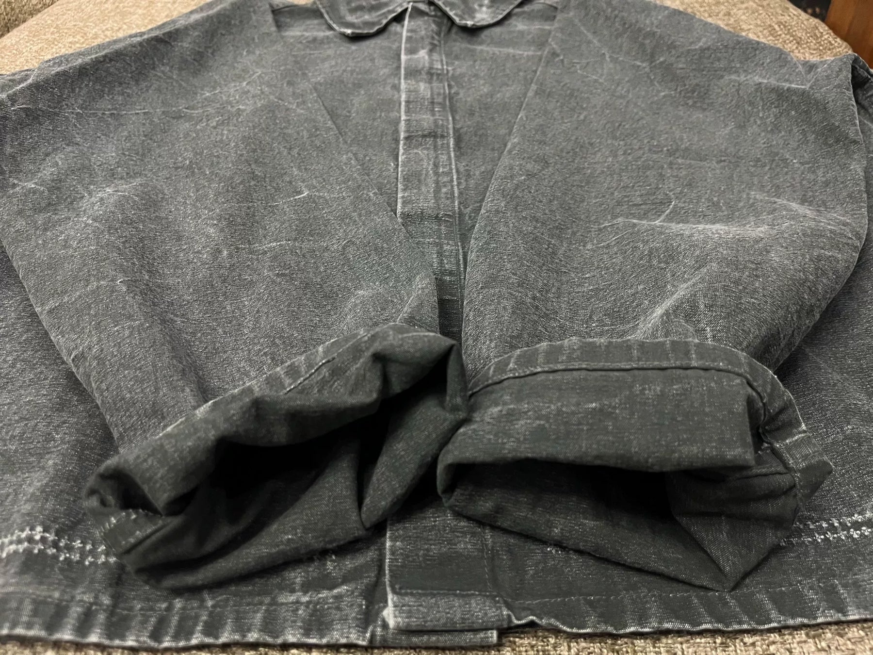 A.presse 25ss Black Washed Safari Jacket