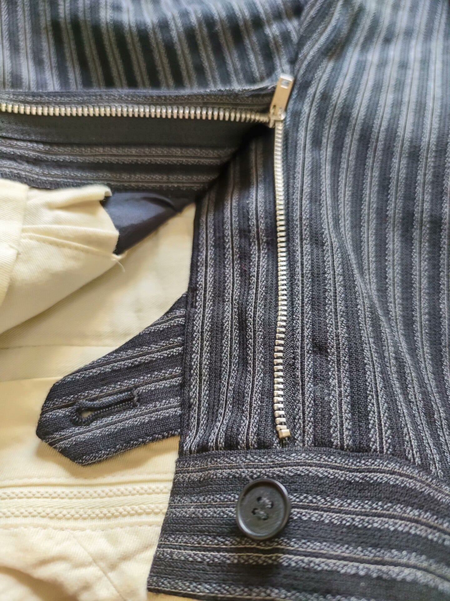 Comme des Garçons Striped Wool Pants