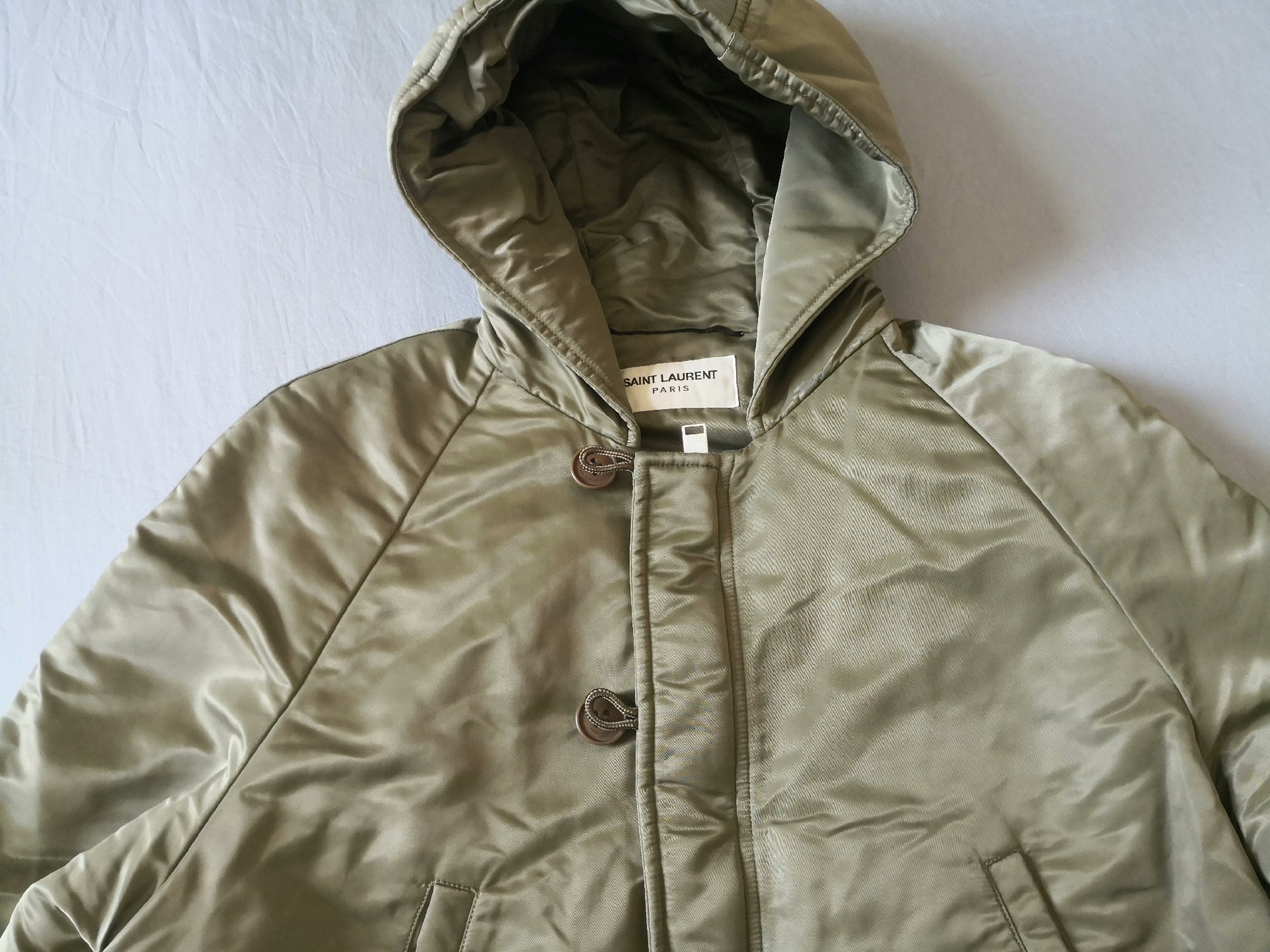 Saint Laurent SLP MA1 Olive Padded Jacket