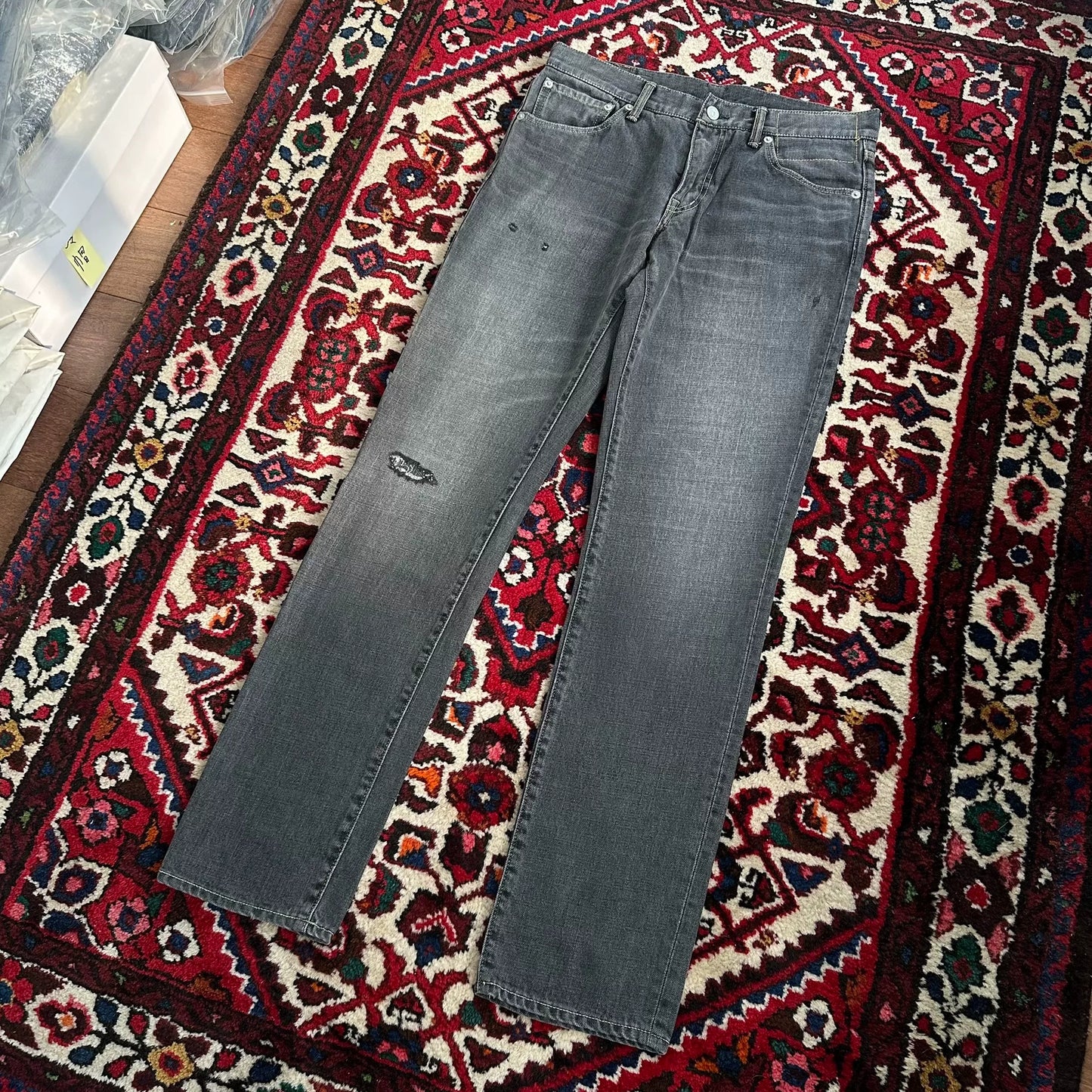 Black Denim Jeans from Visvim and Levis