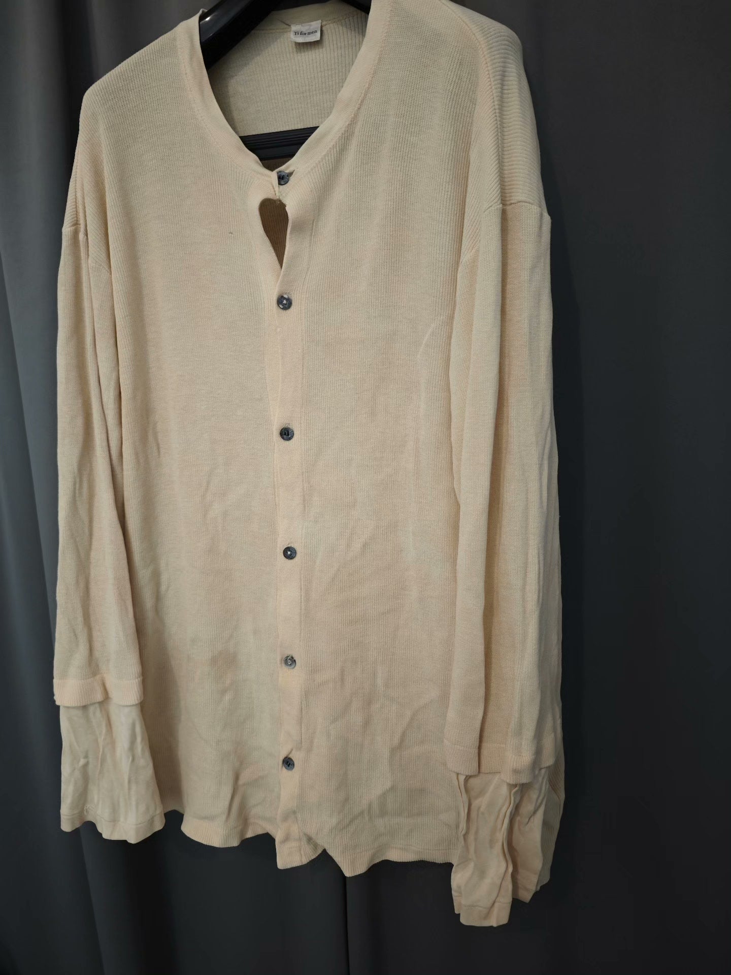Yohji Yamamoto Y's for Men Double-Sleeve Cardigan