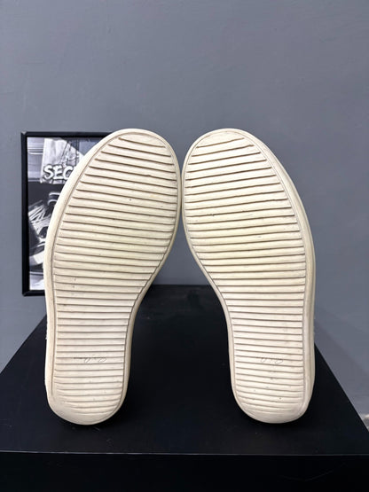RickOwens Low-Top Leather Sneakers